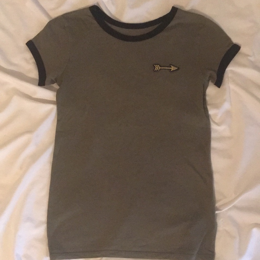 Olive Green Arrow Tee